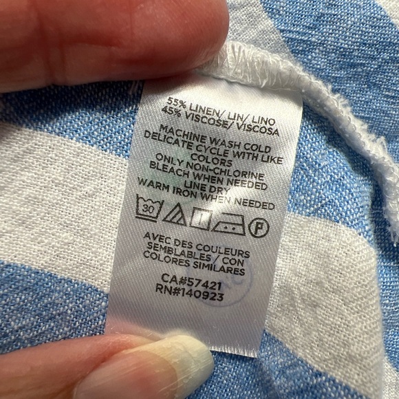 Loft Striped Swing Tank Top Nautical Beach - Picture 7 of 7